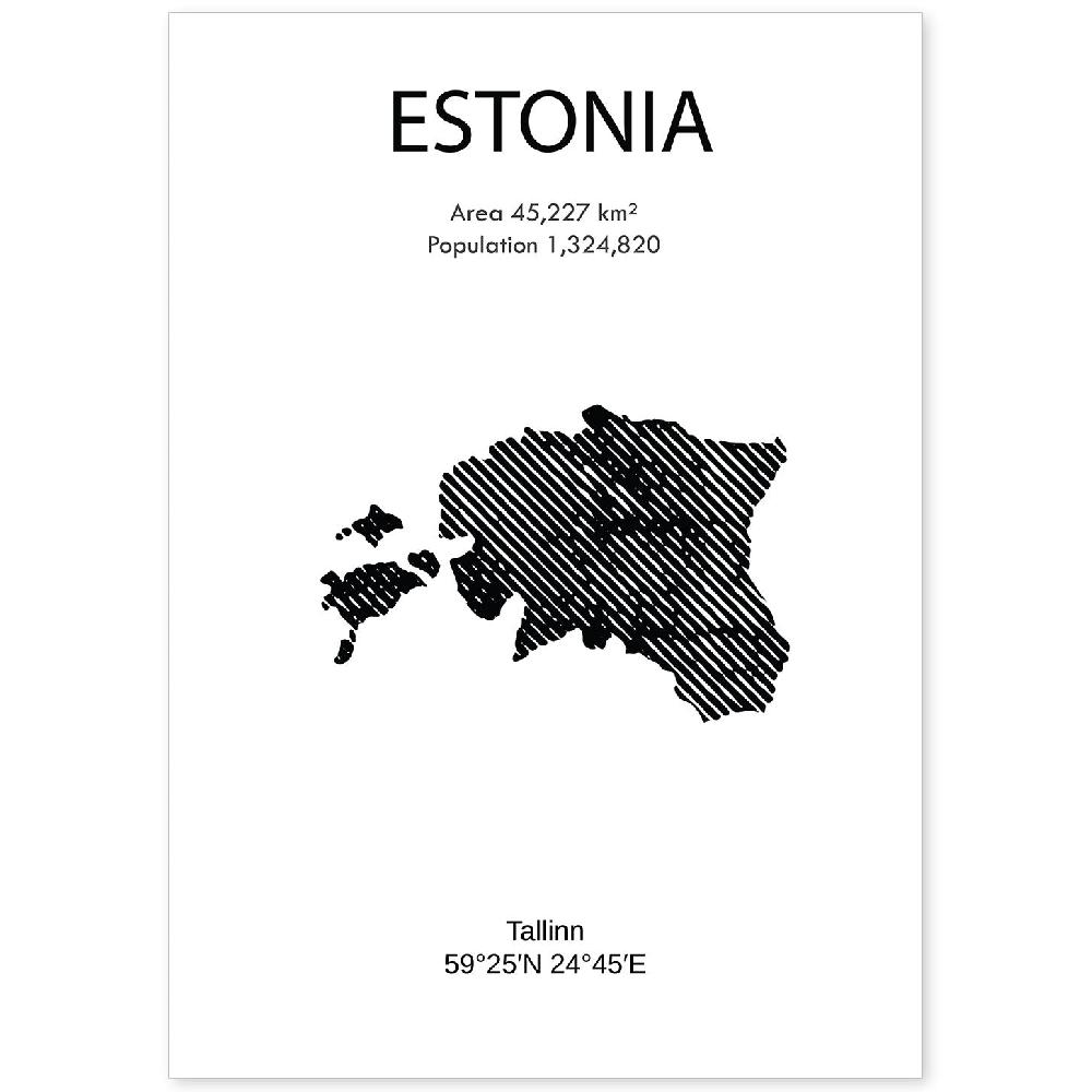 nacnic Lámina de Estonia