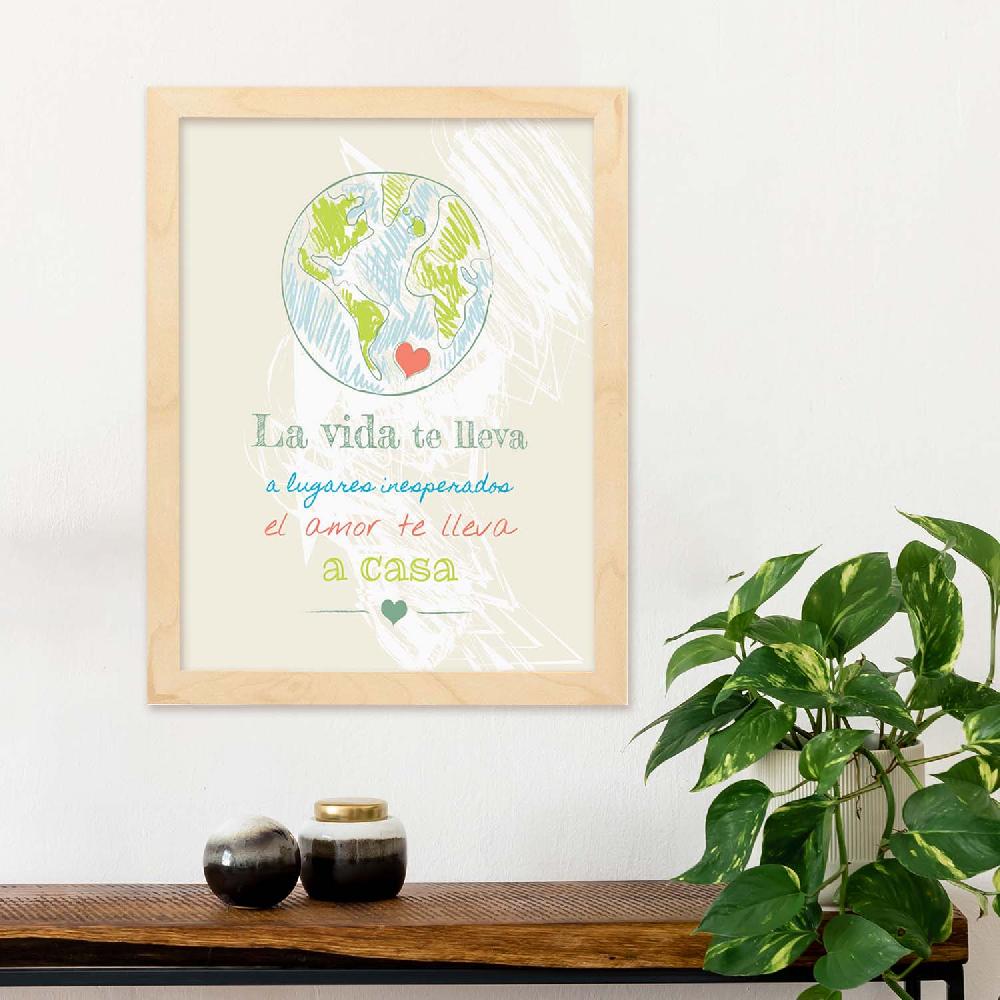 Nacnic Lámina De Feliz Mensaje De Vida