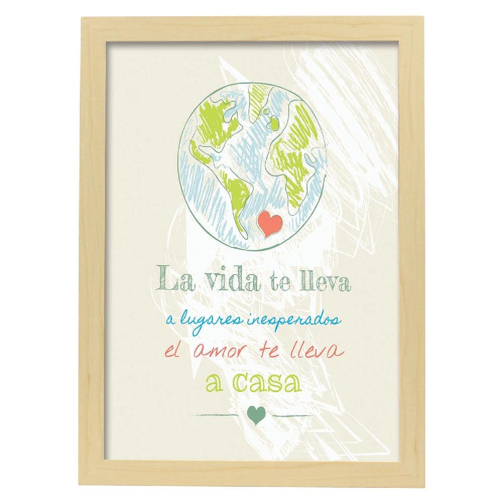 Nacnic Lámina De Feliz Mensaje De Vida