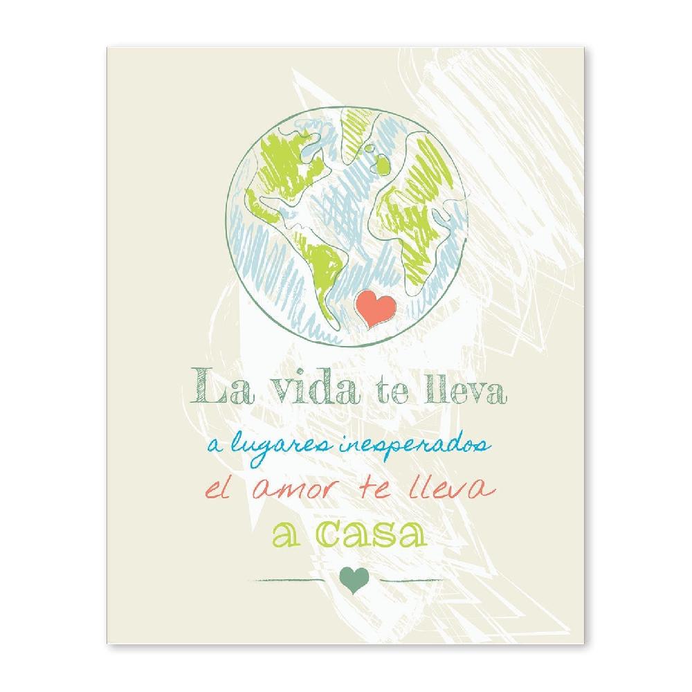 nacnic Lámina de Feliz Mensaje de Vida