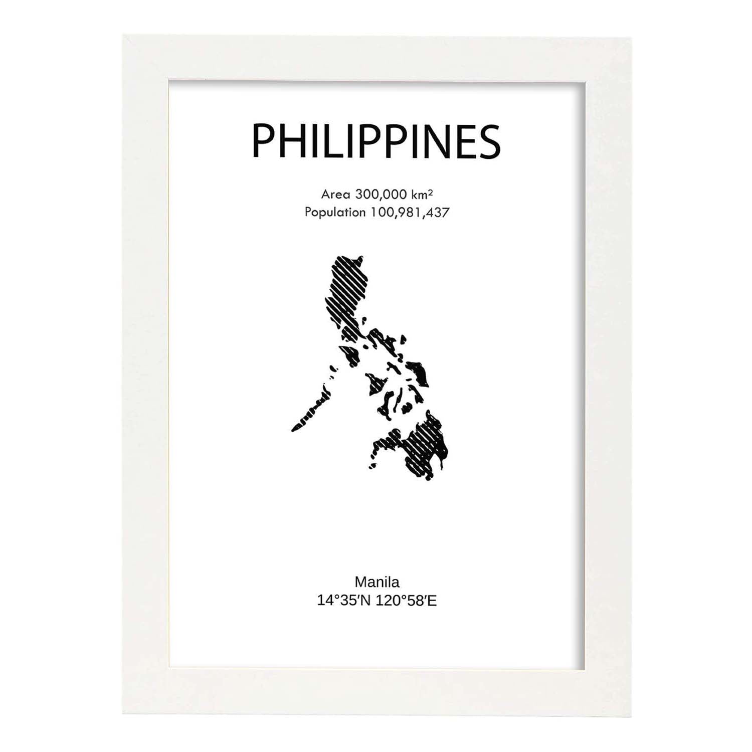 Nacnic Lámina De Filipinas Mundo