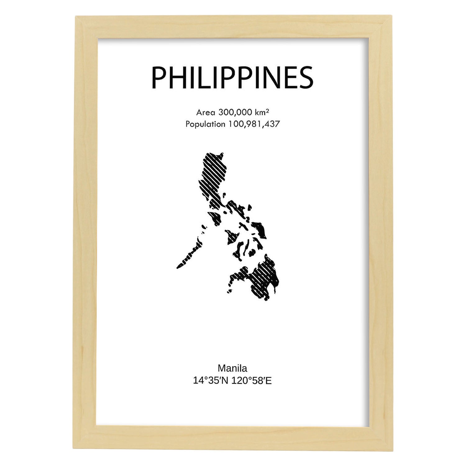 Nacnic Lámina De Filipinas Mundo