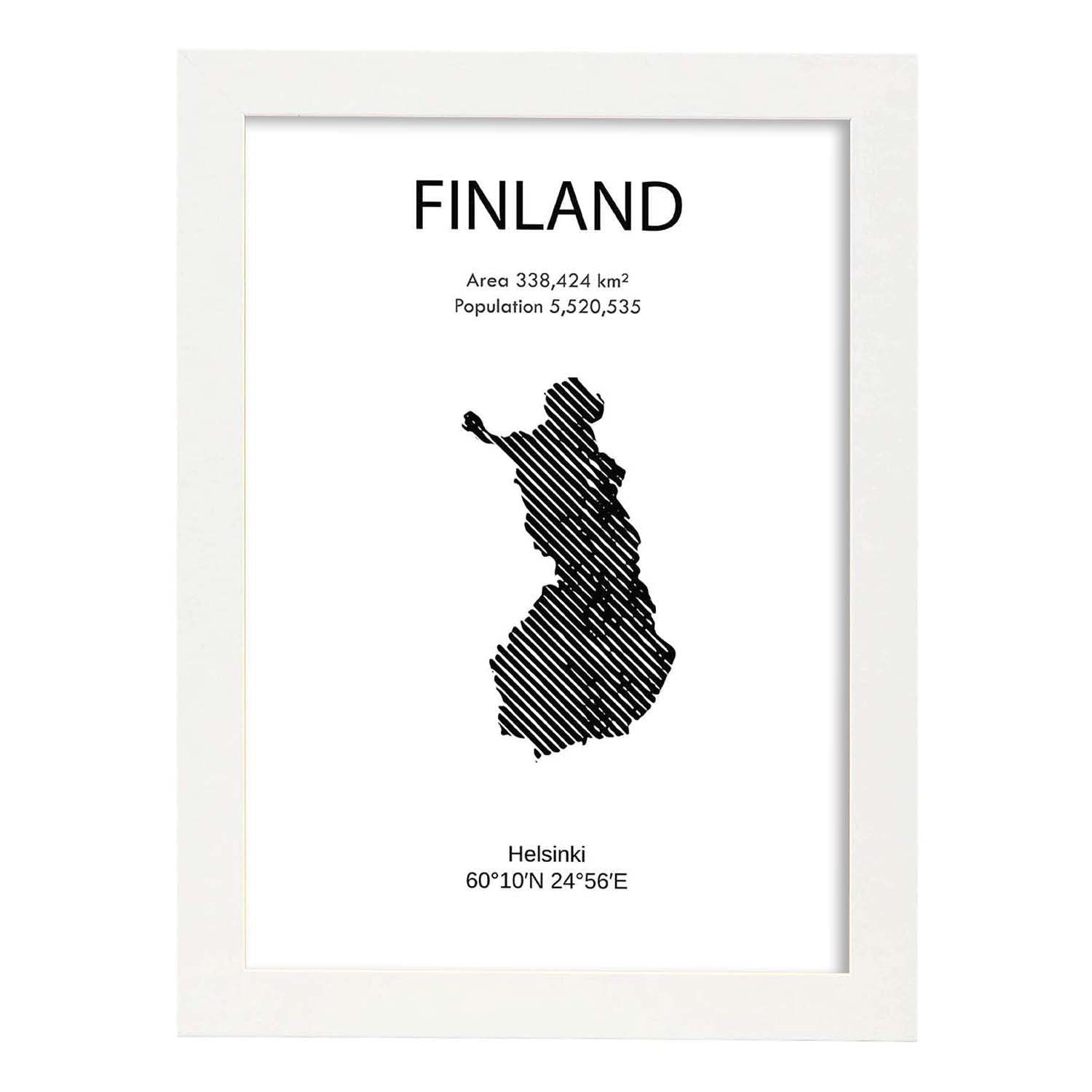 Nacnic Lámina De Finlandia Mundo