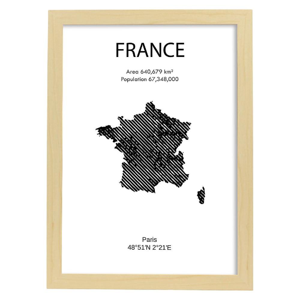 Nacnic Lámina De Francia Y Continentes