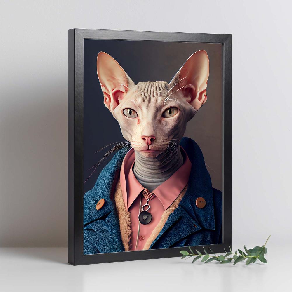 Nacnic Nacnic Lámina De Gato Egipcio Audaz En Estilo Fotografía Colorida