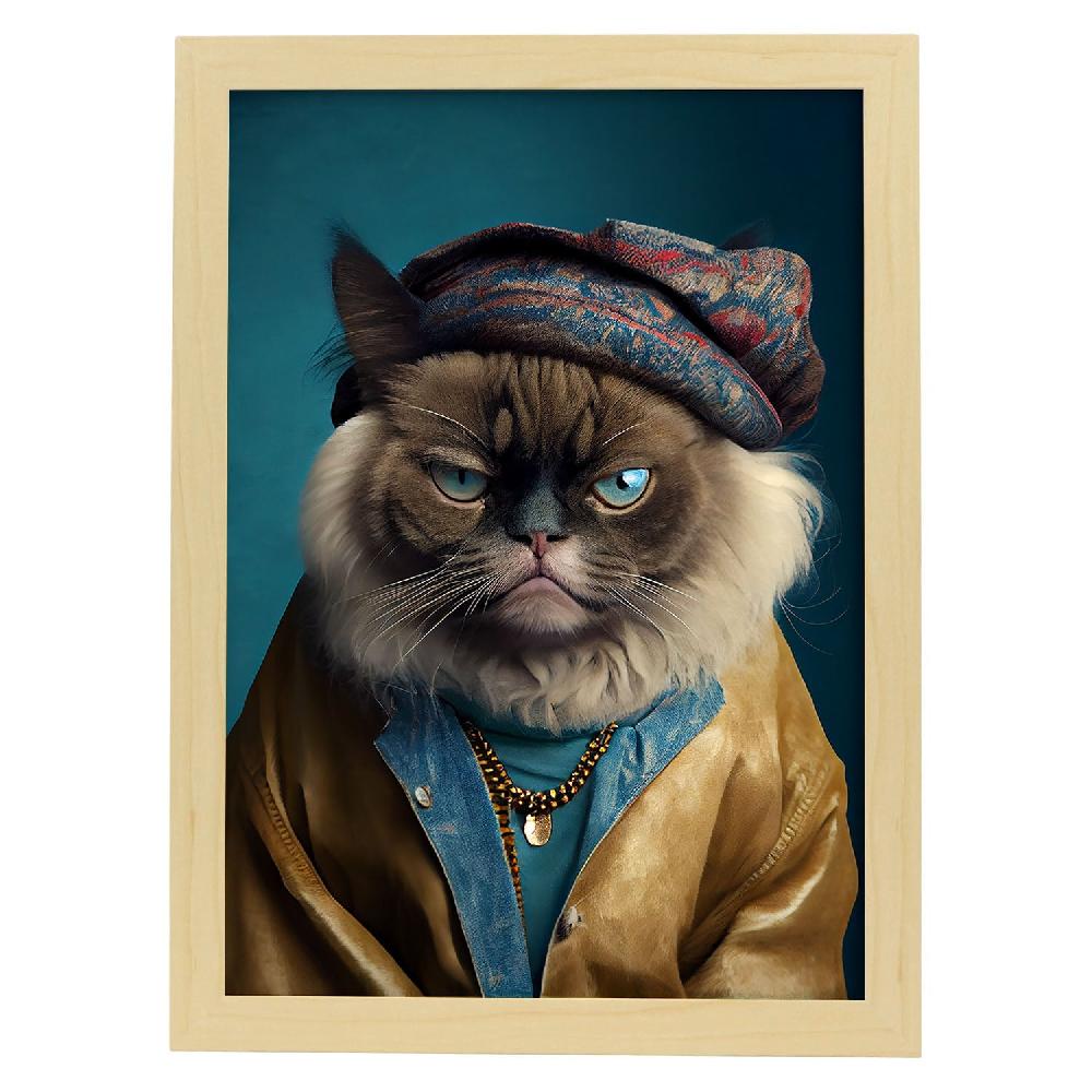 Nacnic Nacnic Lámina De Gato Himalaya Vestido En Ropa Humana