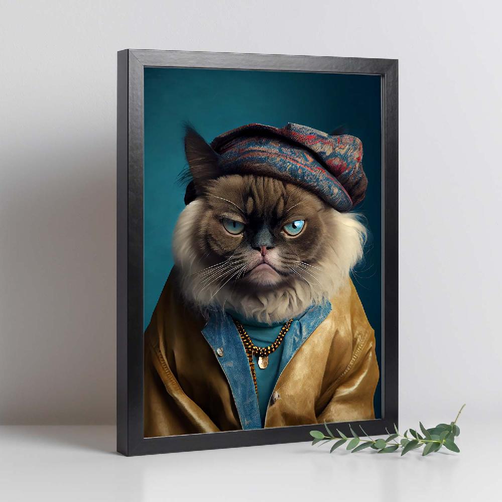 Nacnic Nacnic Lámina De Gato Himalaya Vestido En Ropa Humana
