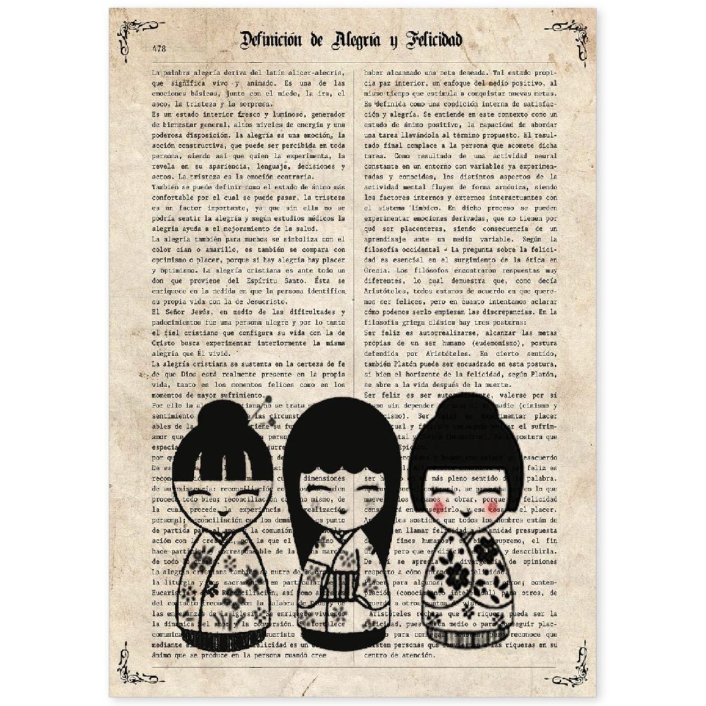 nacnic Lámina de Geishas y Cultura Japonesa