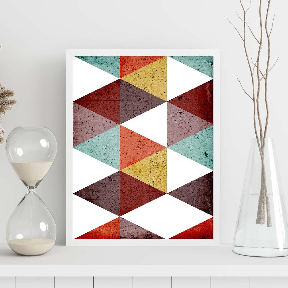 Nacnic Lámina De Geometría Colorida Formas Otoño 2