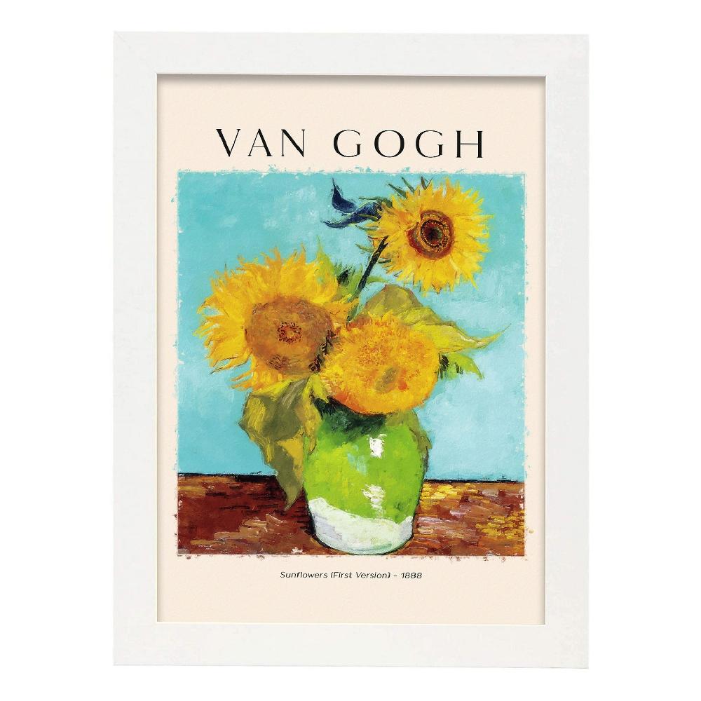 Nacnic Lámina De Girasoles Inspirada En Van Gogh