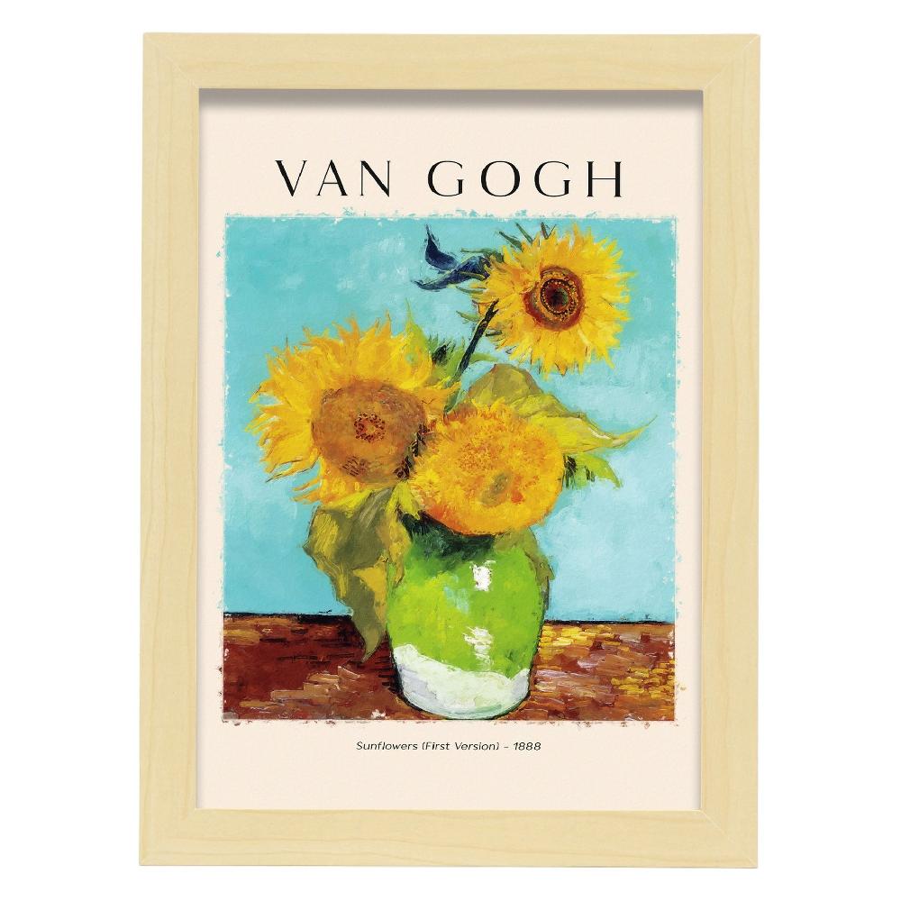 Nacnic Lámina De Girasoles Inspirada En Van Gogh