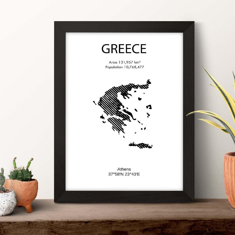 Nacnic Lámina De Grecia Del Mundo