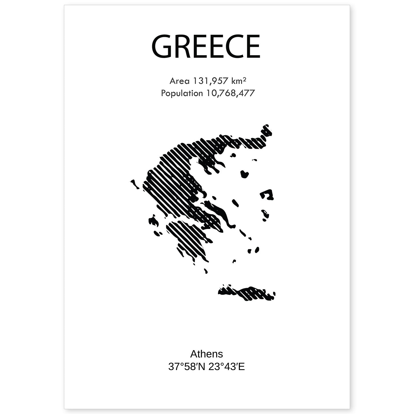 nacnic Lámina de Grecia del Mundo