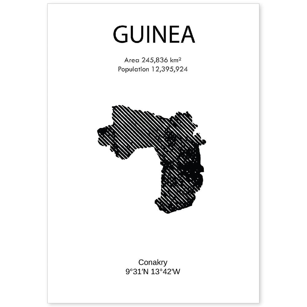 nacnic Lámina de Guinea del Mundo