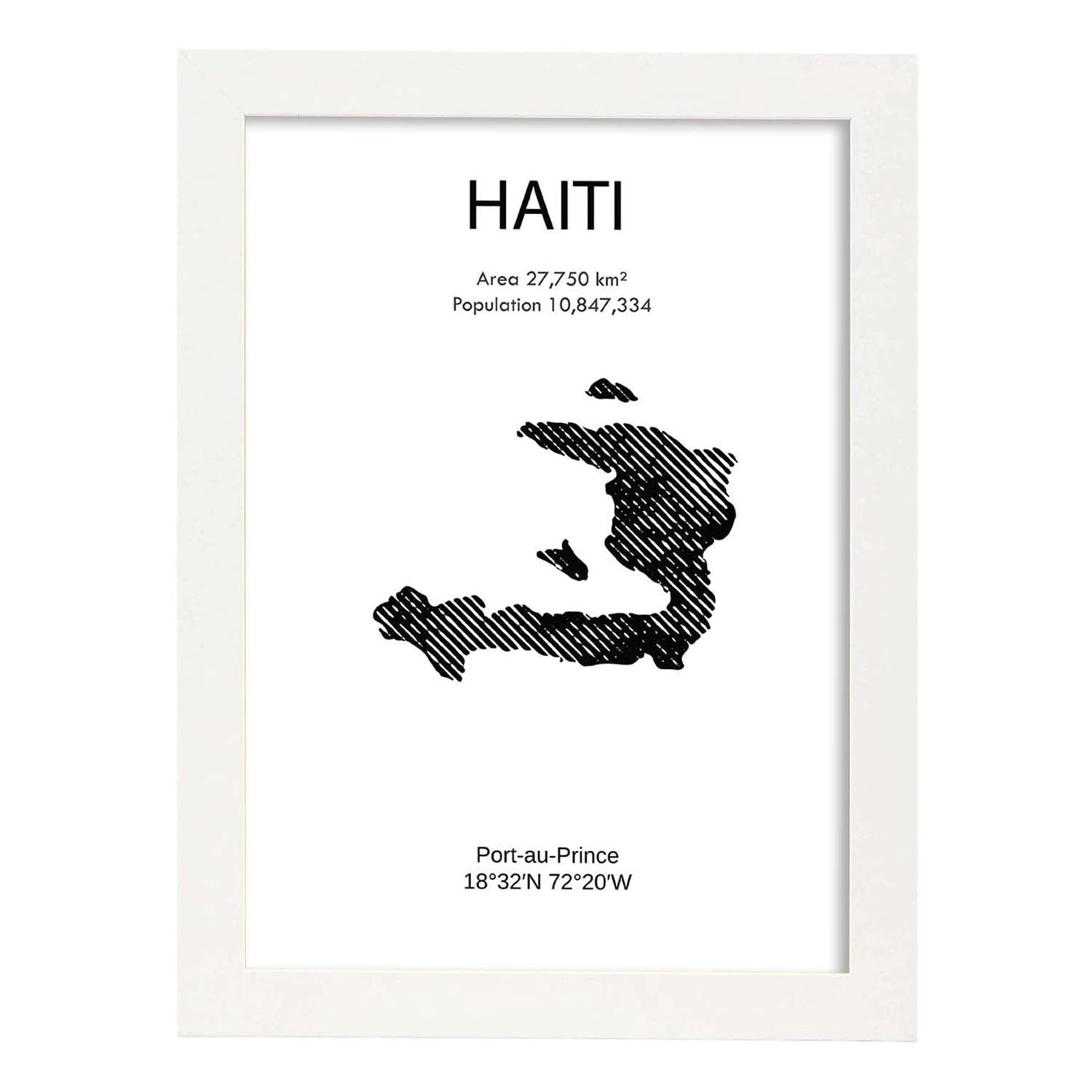 Nacnic Lámina De Haiti Del Mundo