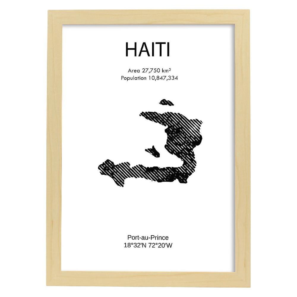 Nacnic Lámina De Haiti Del Mundo