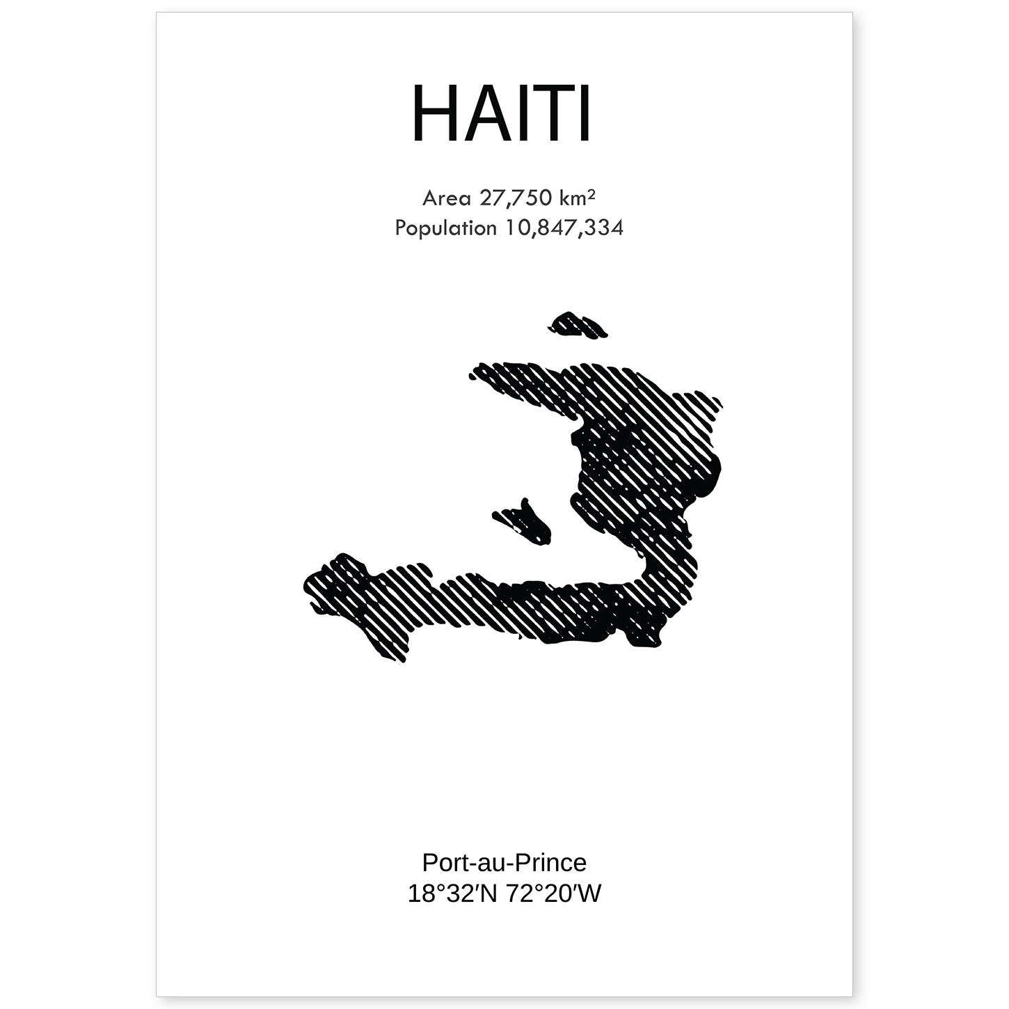nacnic Lámina de Haiti del Mundo