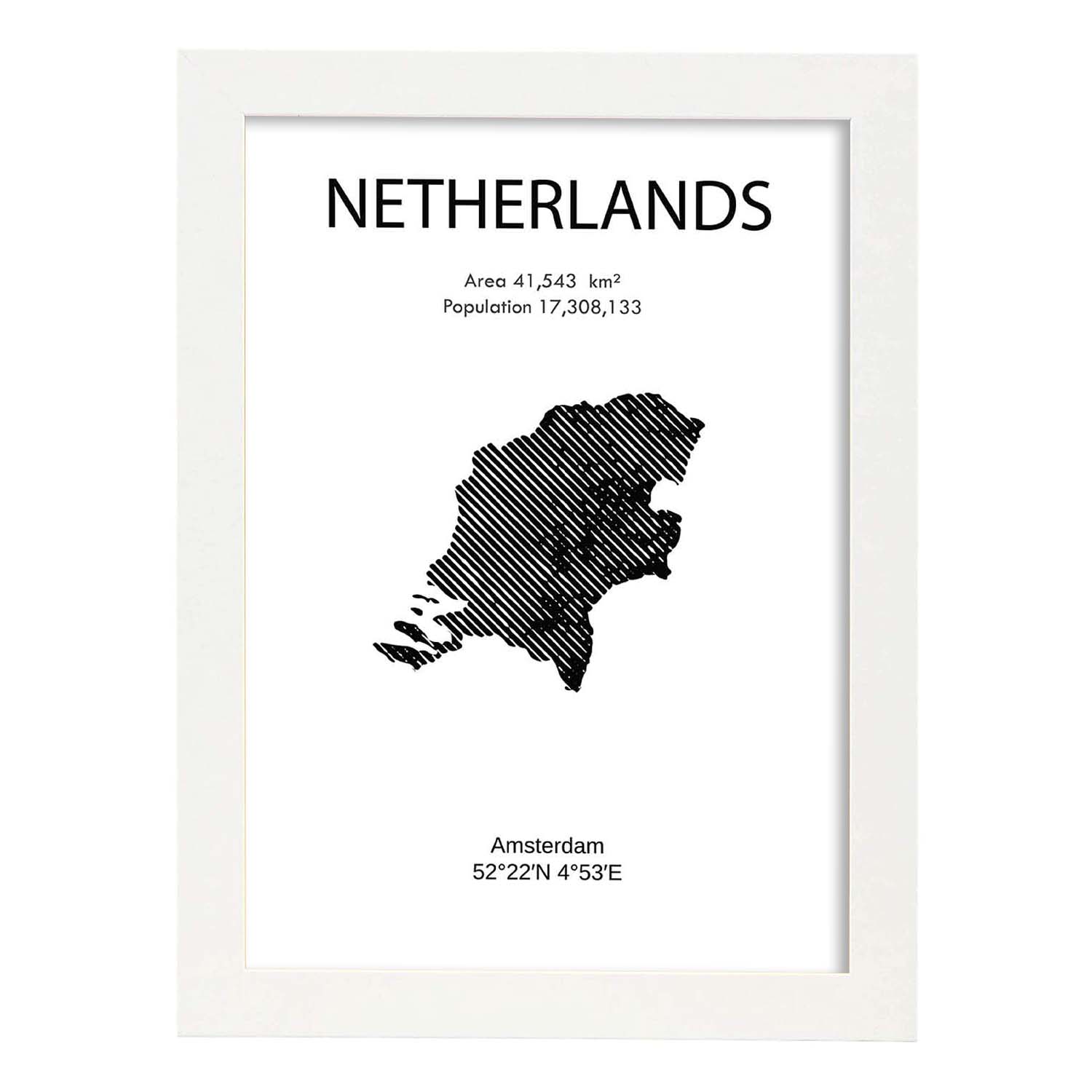 Nacnic Lámina De Holanda Y Continentes Del Mundo