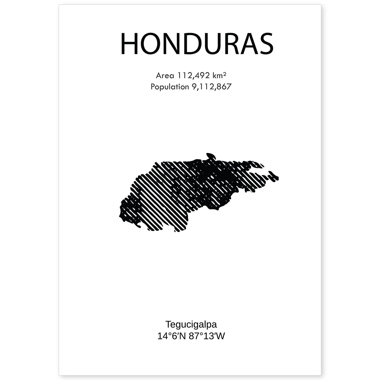 nacnic Lámina de Honduras Mundo