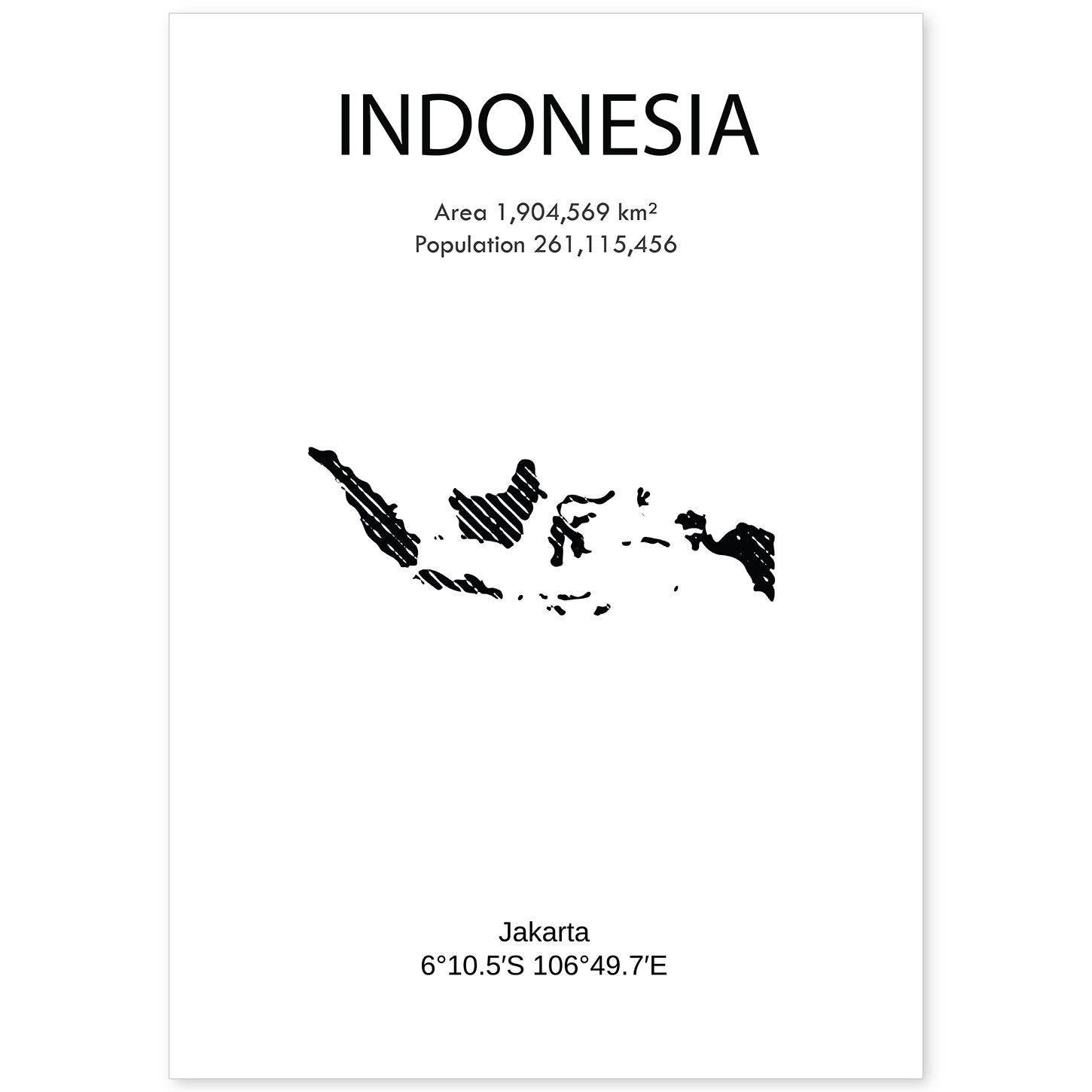 nacnic Lámina de Indonesia