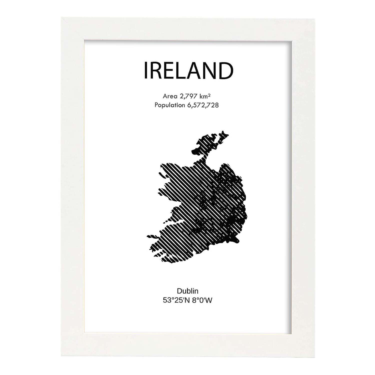 Nacnic Lámina De Irlanda Del Mundo