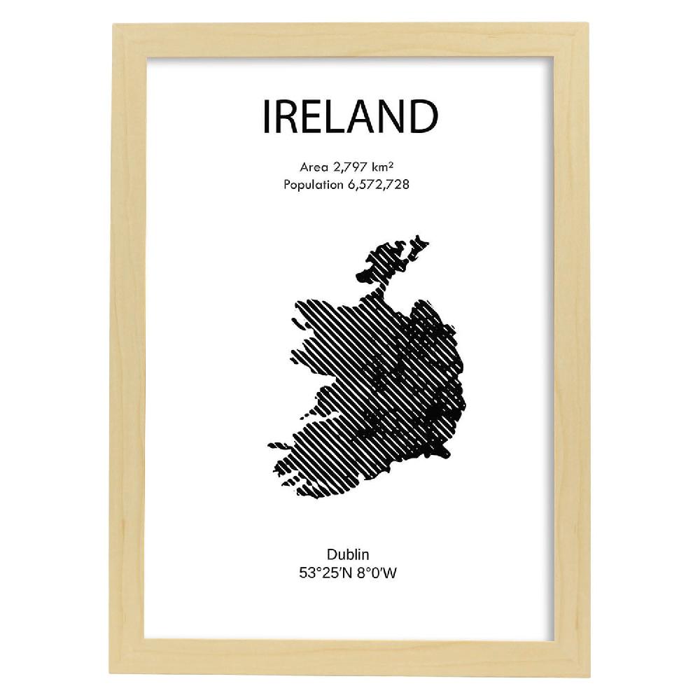 Nacnic Lámina De Irlanda Del Mundo