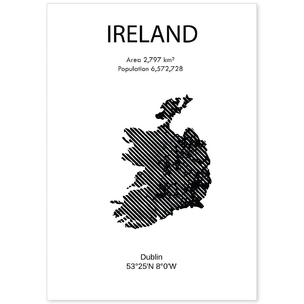 nacnic Lámina de Irlanda del Mundo