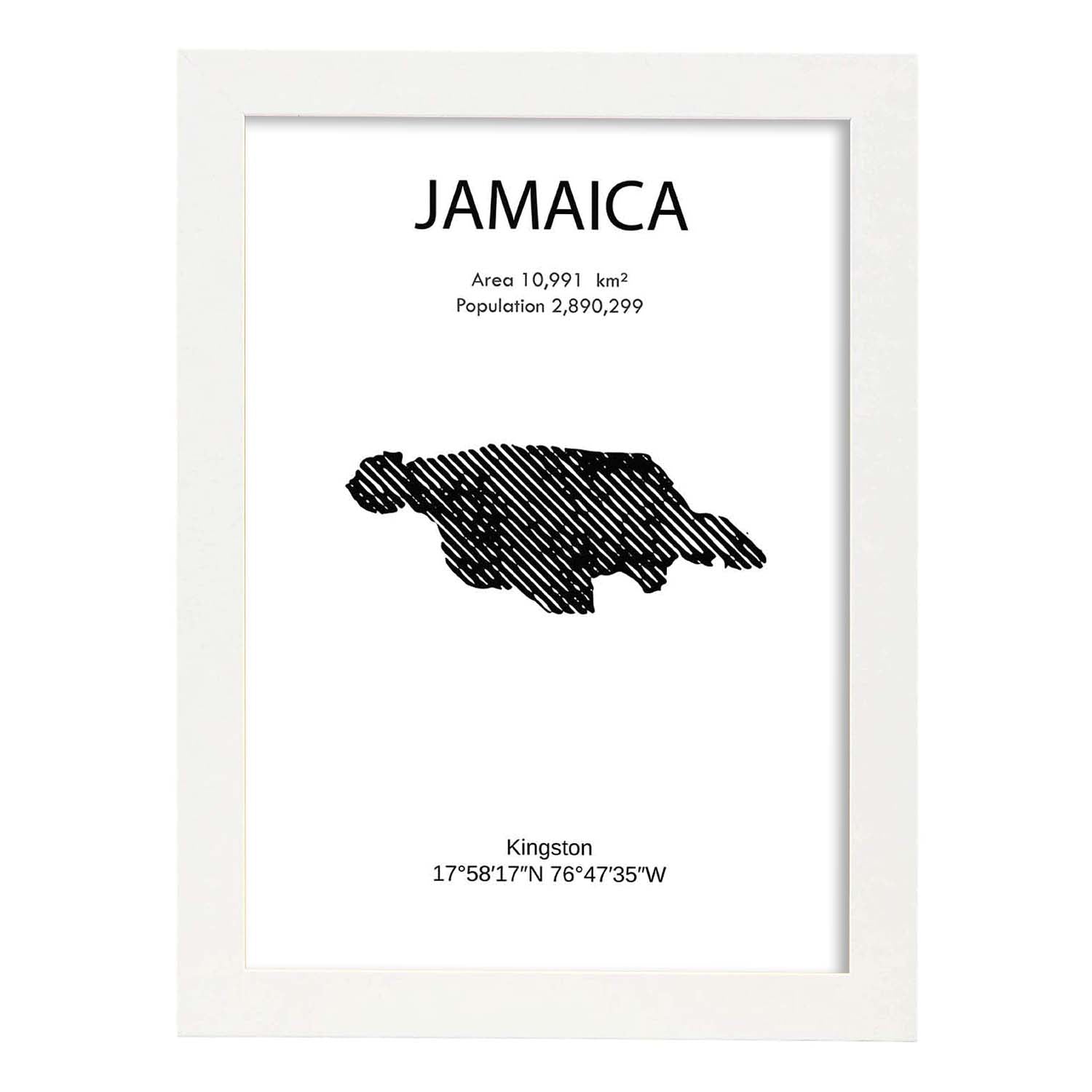 Nacnic Lámina De Jamaica Mundo