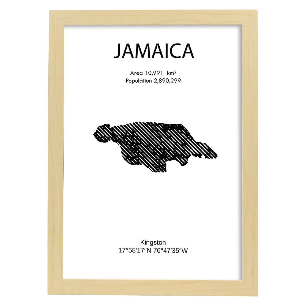Nacnic Lámina De Jamaica Mundo
