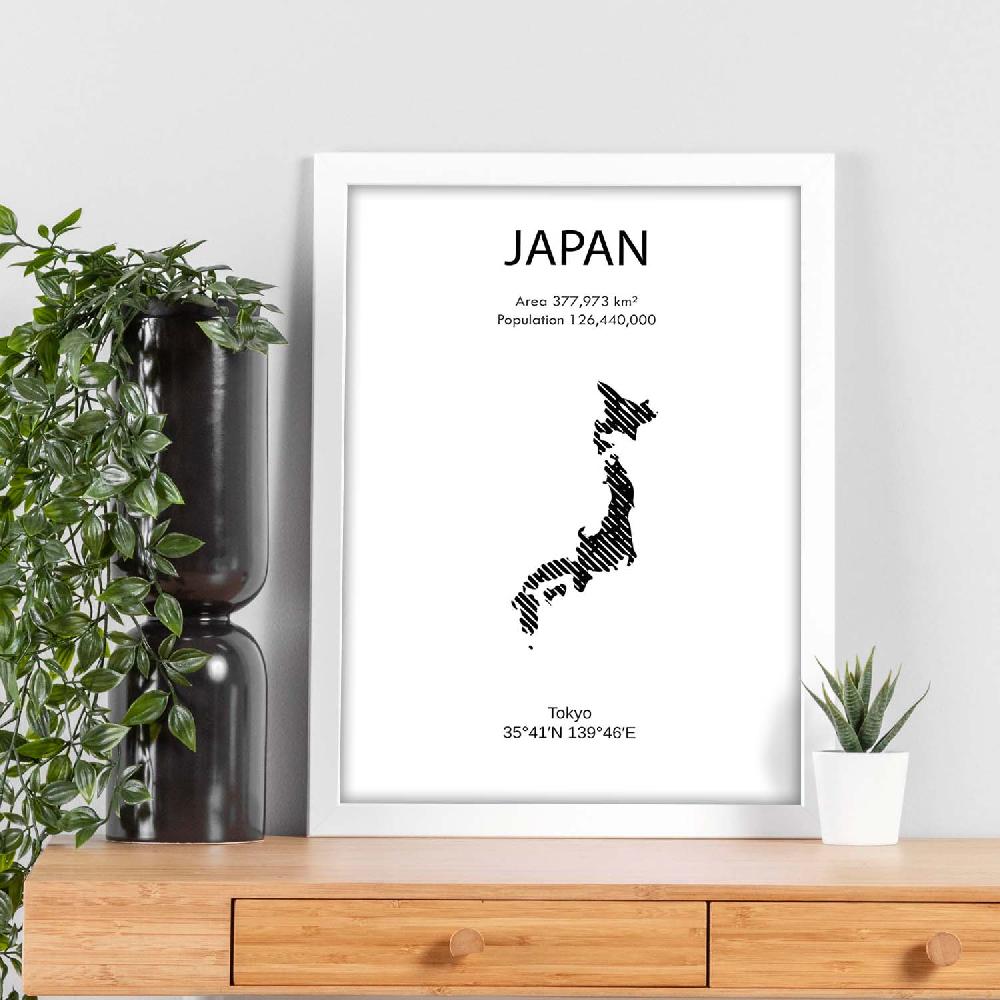 Nacnic Lámina De Japón Mundo
