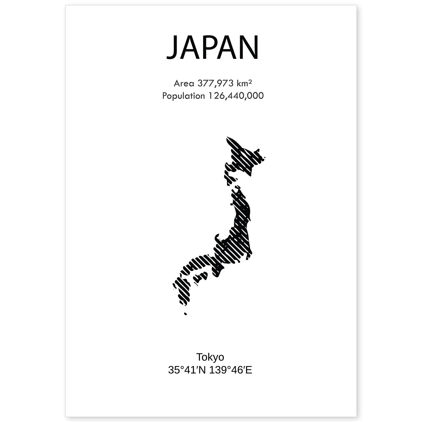 nacnic Lámina de Japón Mundo