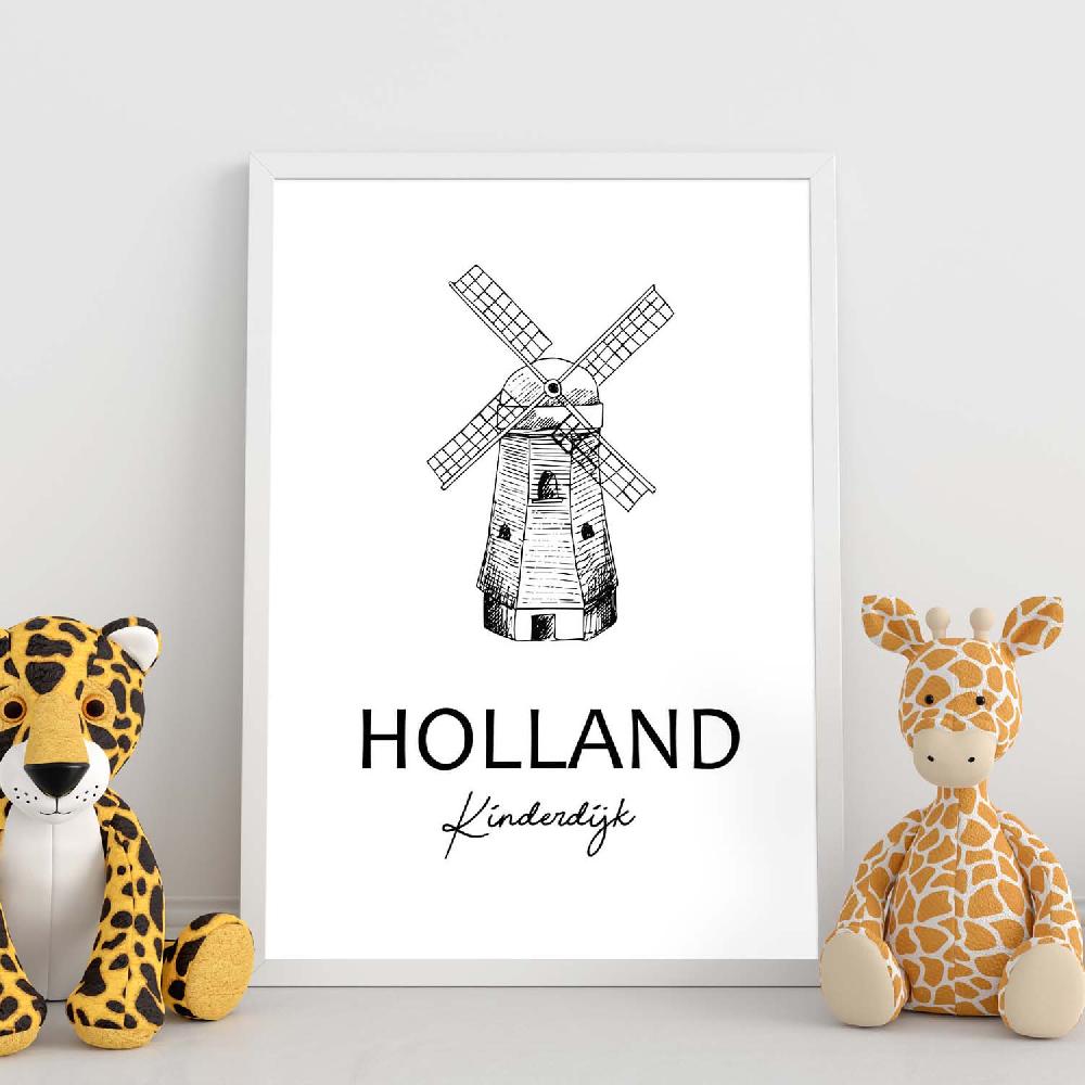 Nacnic Lámina De Kinderdijk En Holanda