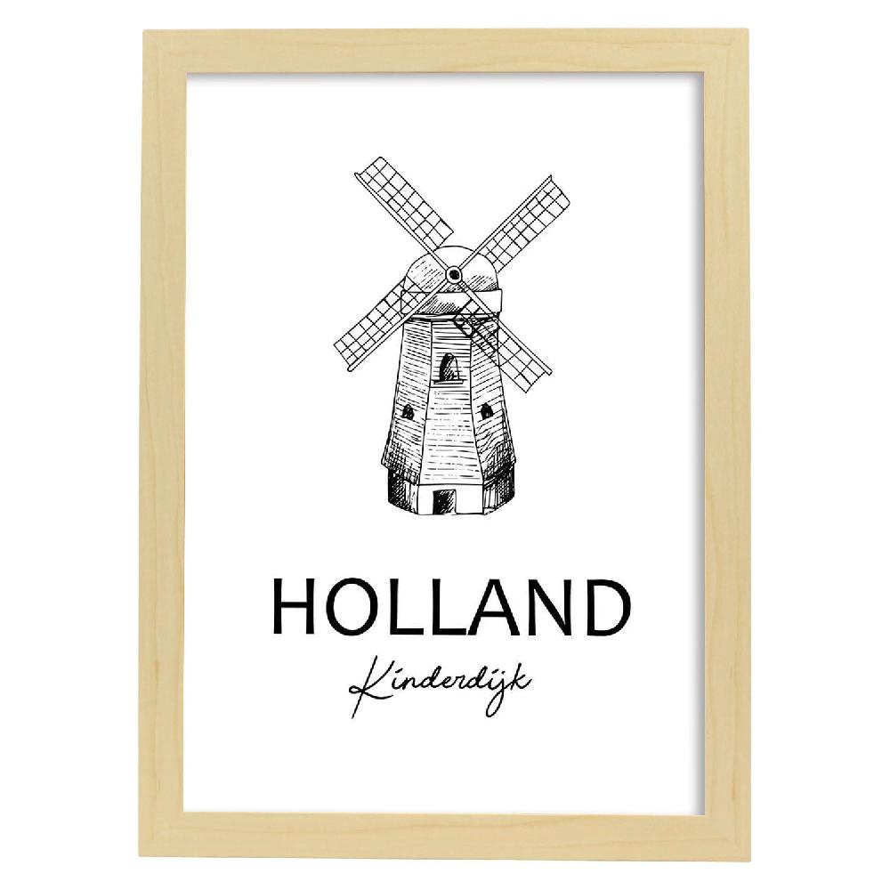 Nacnic Lámina De Kinderdijk En Holanda
