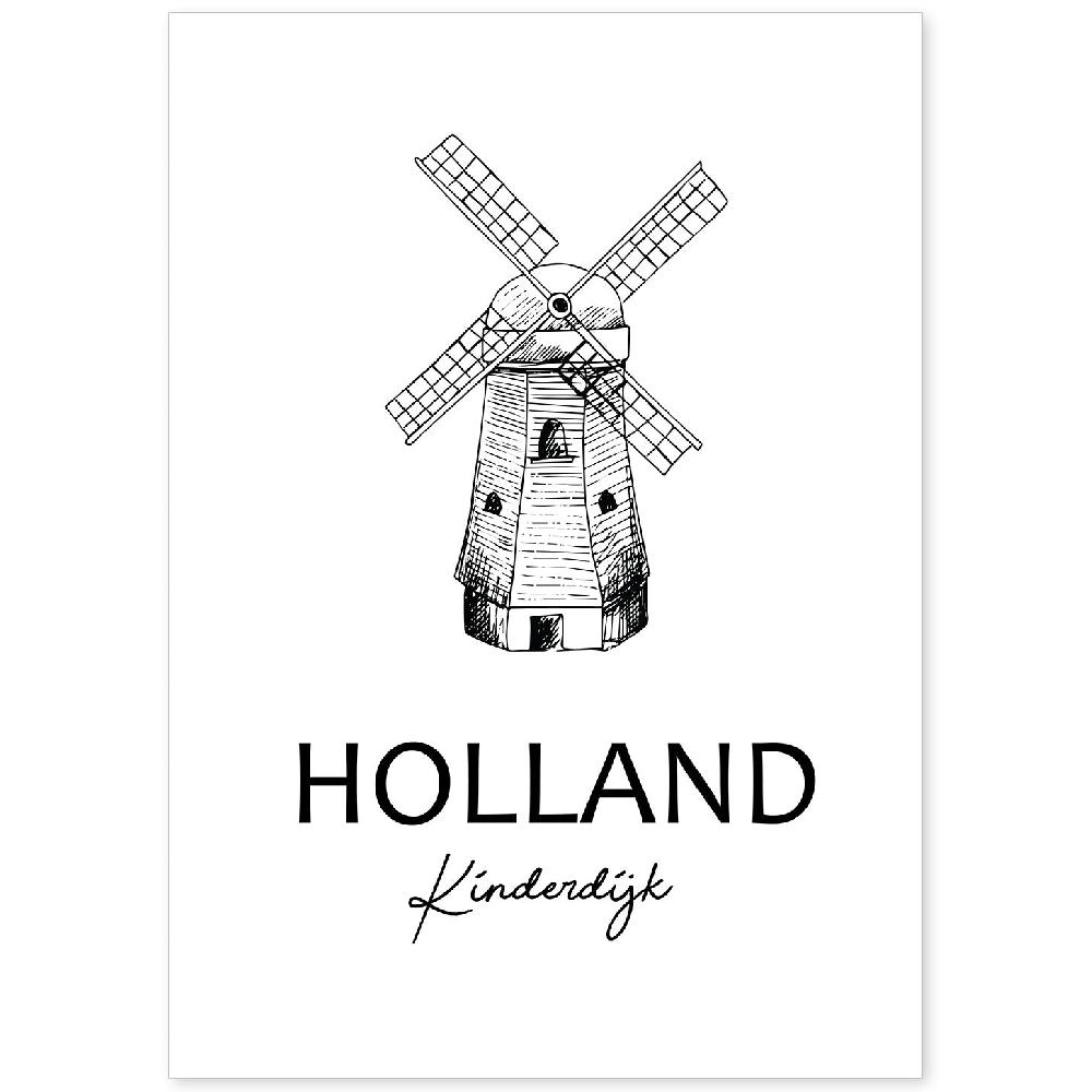 nacnic Lámina de Kinderdijk en Holanda