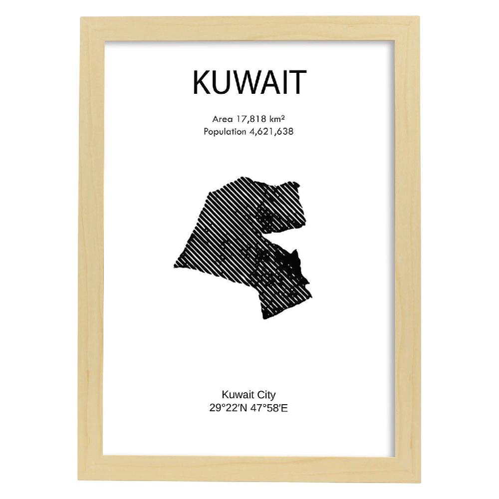 Nacnic Lámina De Kuwait Del Mundo