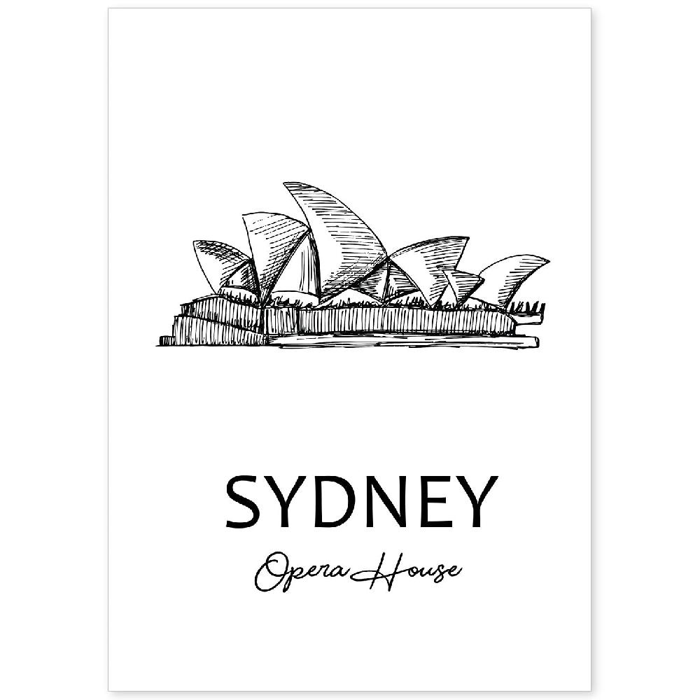 nacnic Lámina de la Casa de la Ópera de Sydney