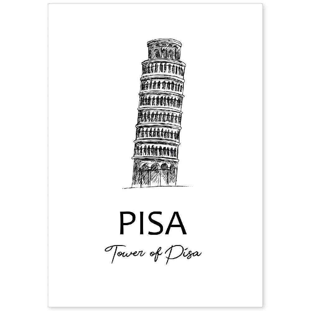 nacnic Lámina de la Torre de Pisa