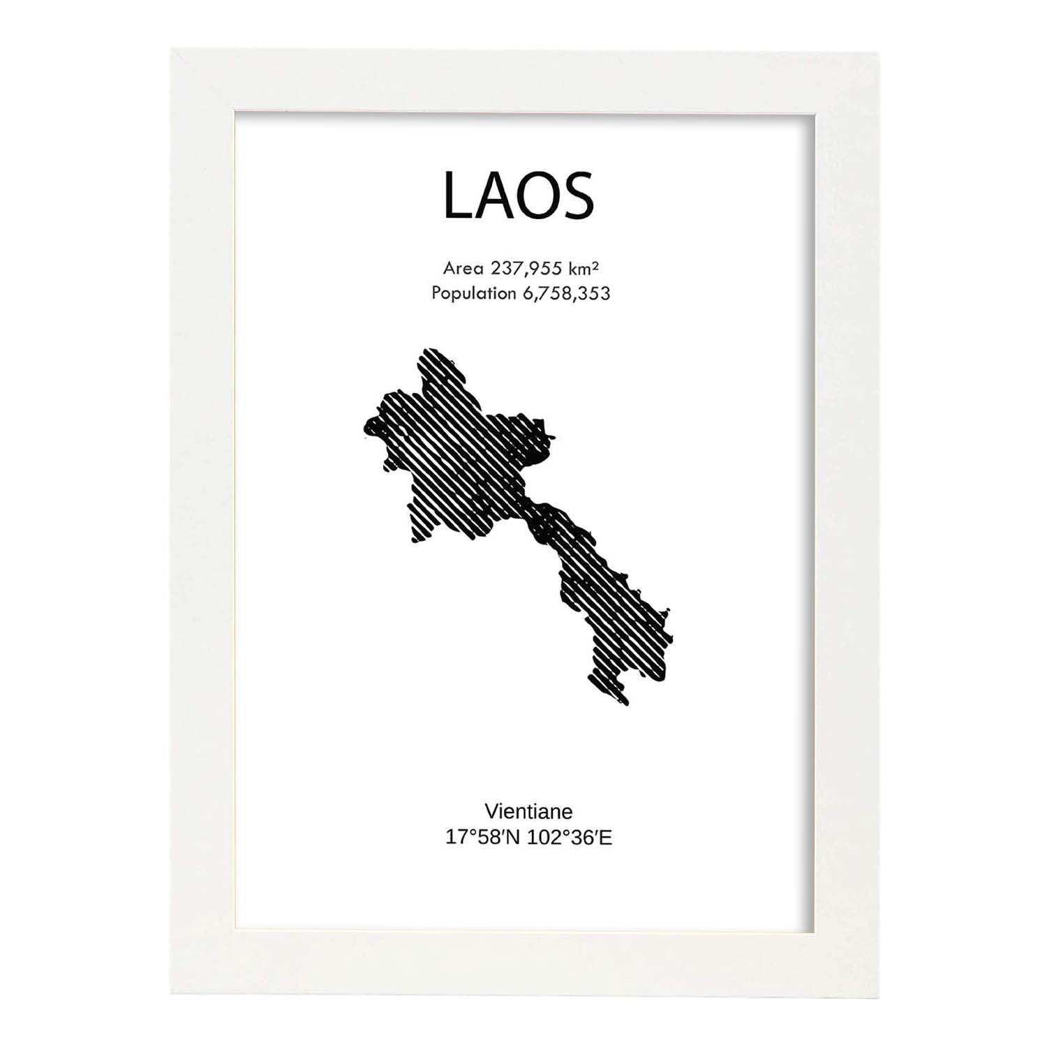 Nacnic Lámina De Laos Mundo