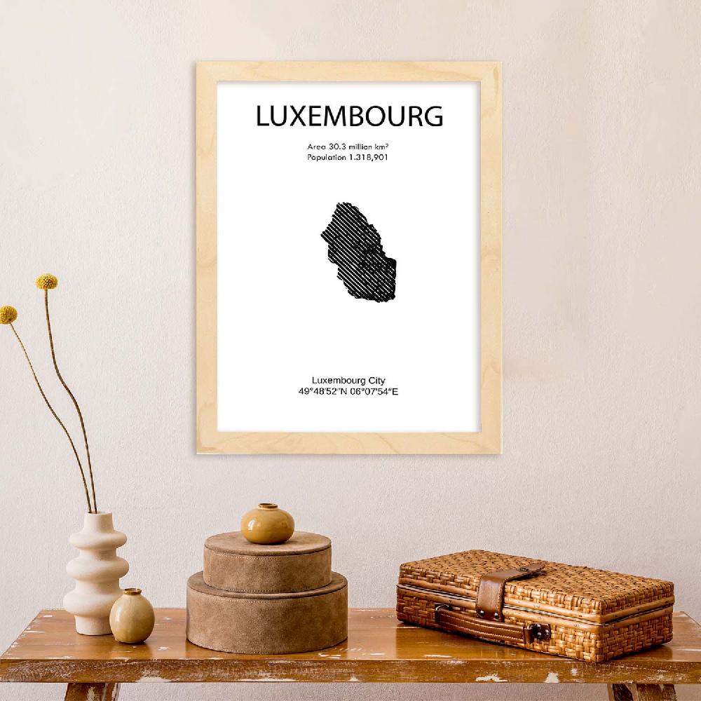 Nacnic Lámina De Luxemburgo Mundo