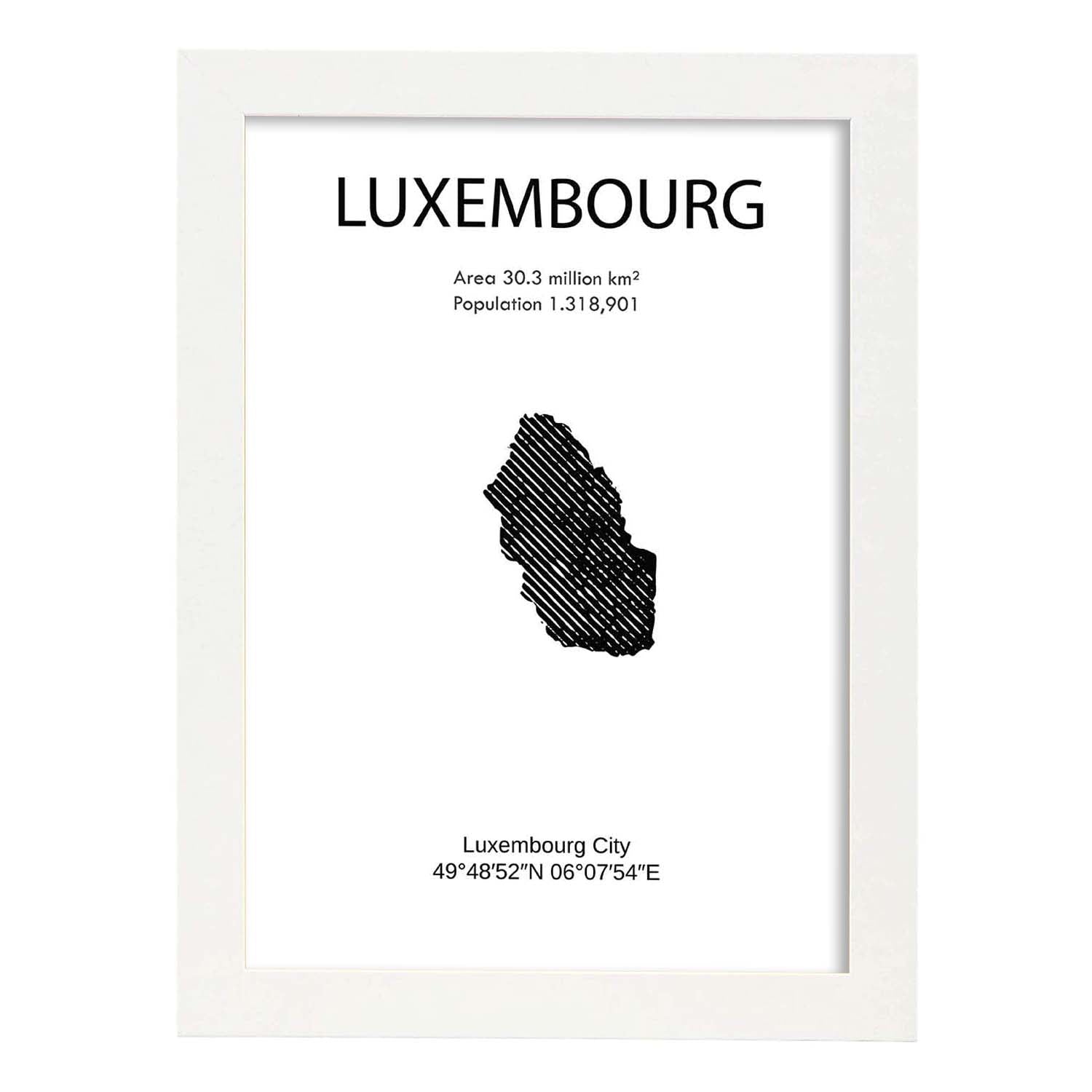 Nacnic Lámina De Luxemburgo Mundo