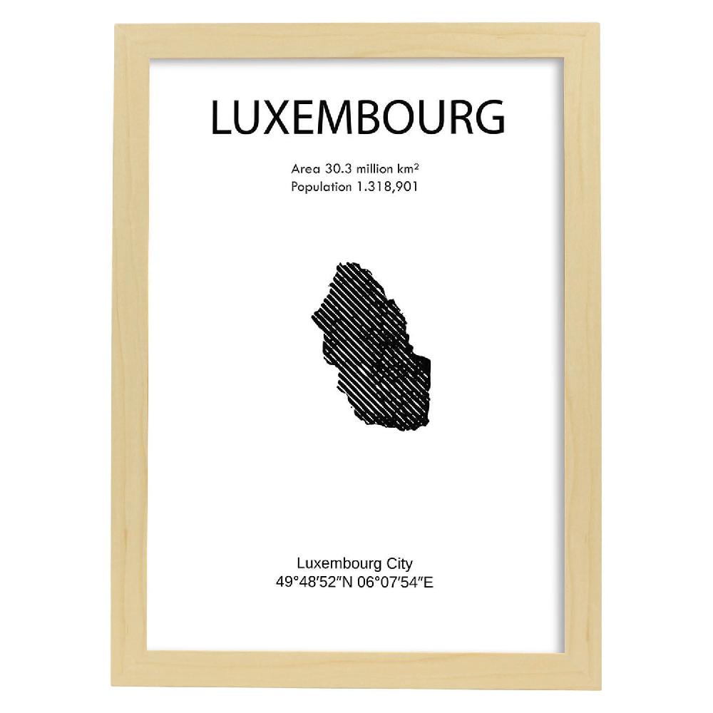 Nacnic Lámina De Luxemburgo Mundo