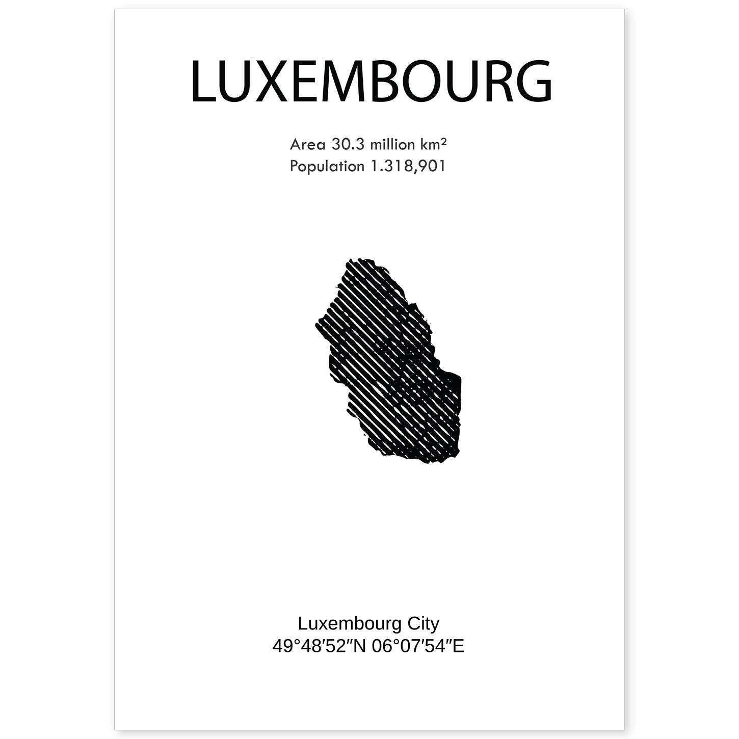 nacnic Lámina de Luxemburgo Mundo