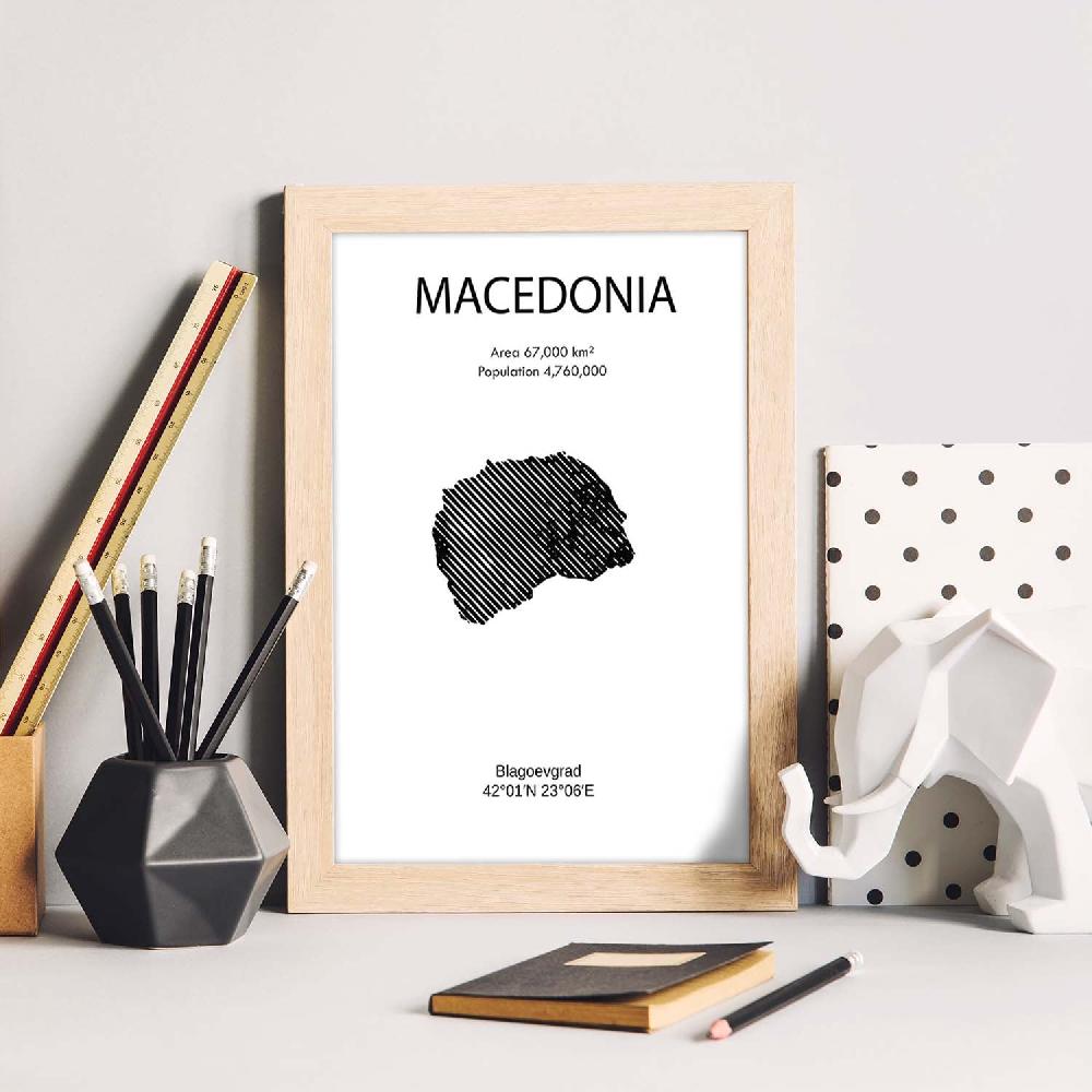 Nacnic Lámina De Macedonia Del Mundo
