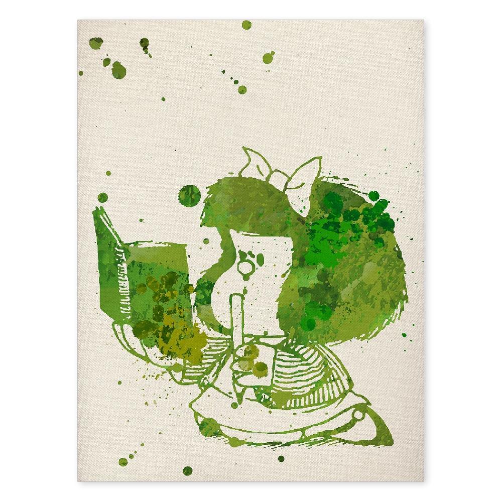 nacnic Lámina de Mafalda Verde para Niños