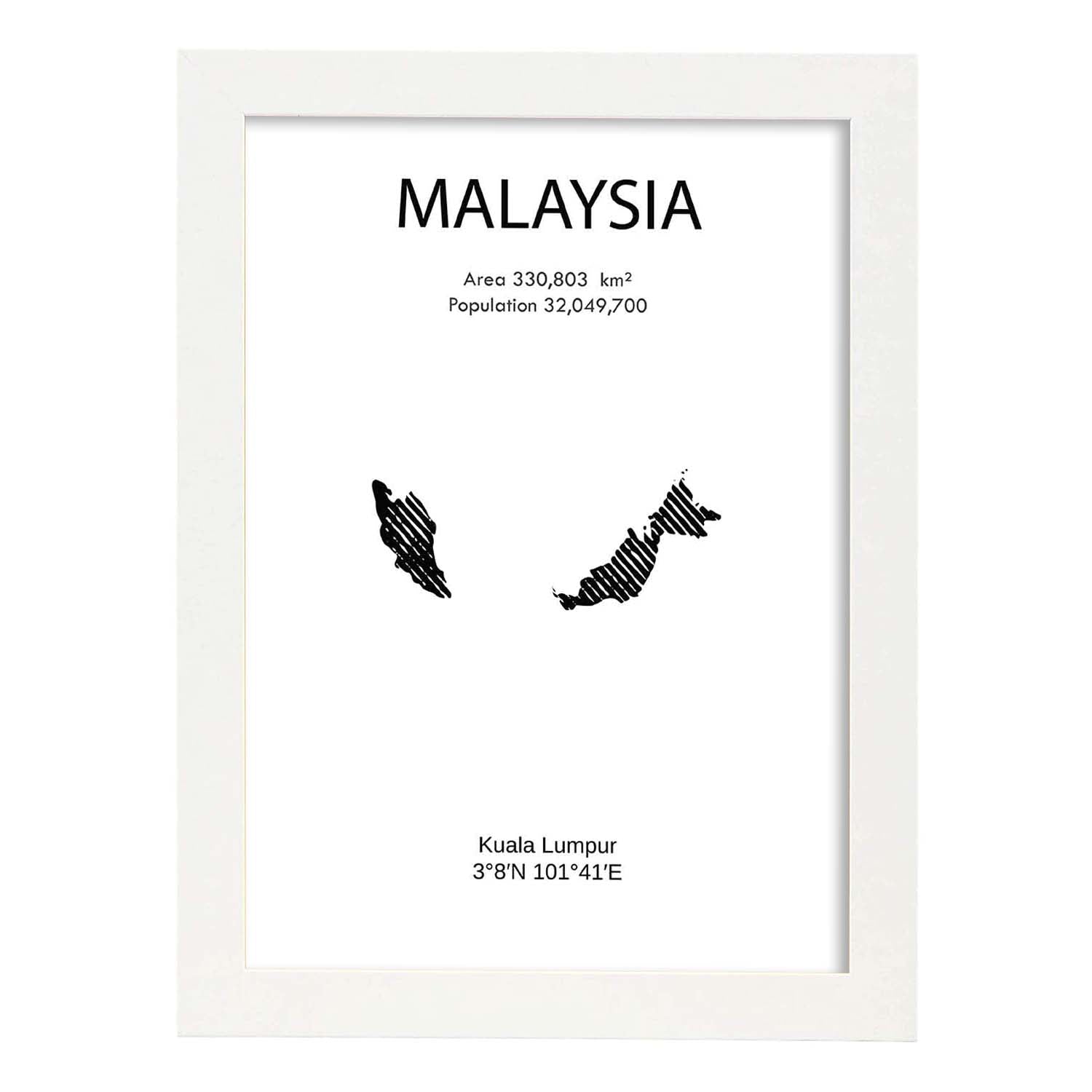 Nacnic Lámina De Malasia Del Mundo