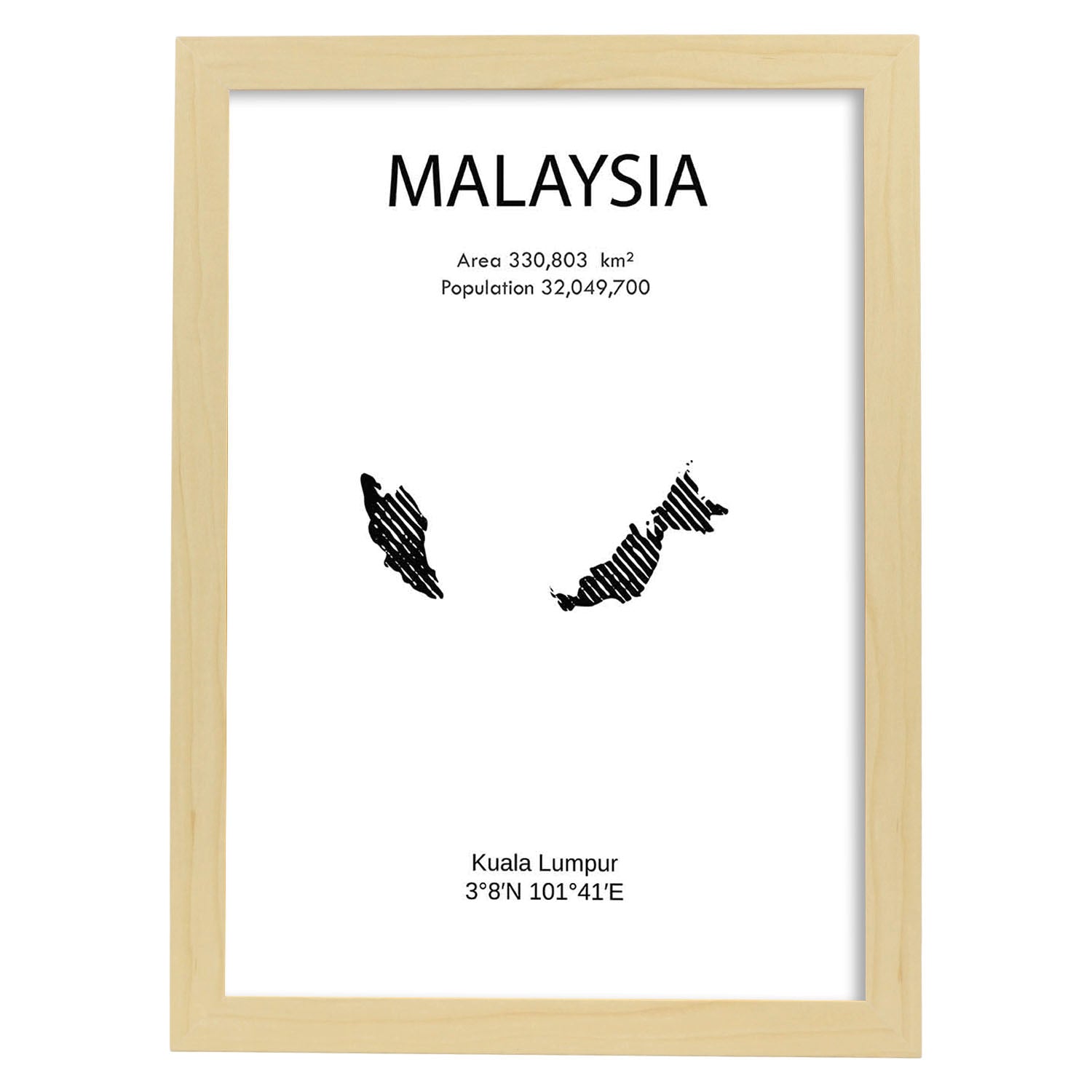Nacnic Lámina De Malasia Del Mundo