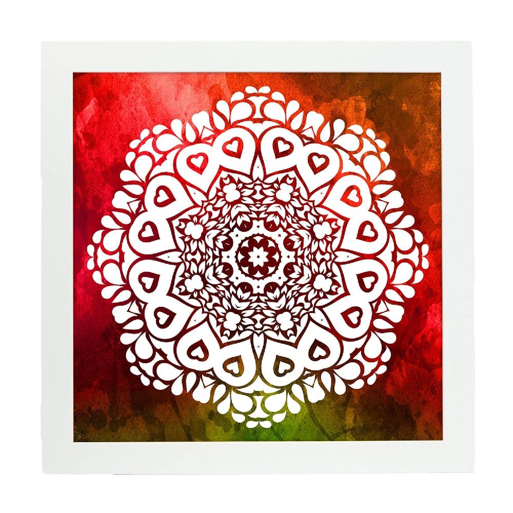 Nacnic Lámina De Mandala De La Fuerza Colorida