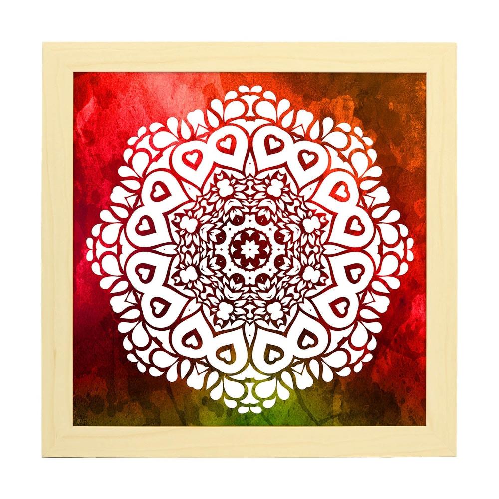 Nacnic Lámina De Mandala De La Fuerza Colorida