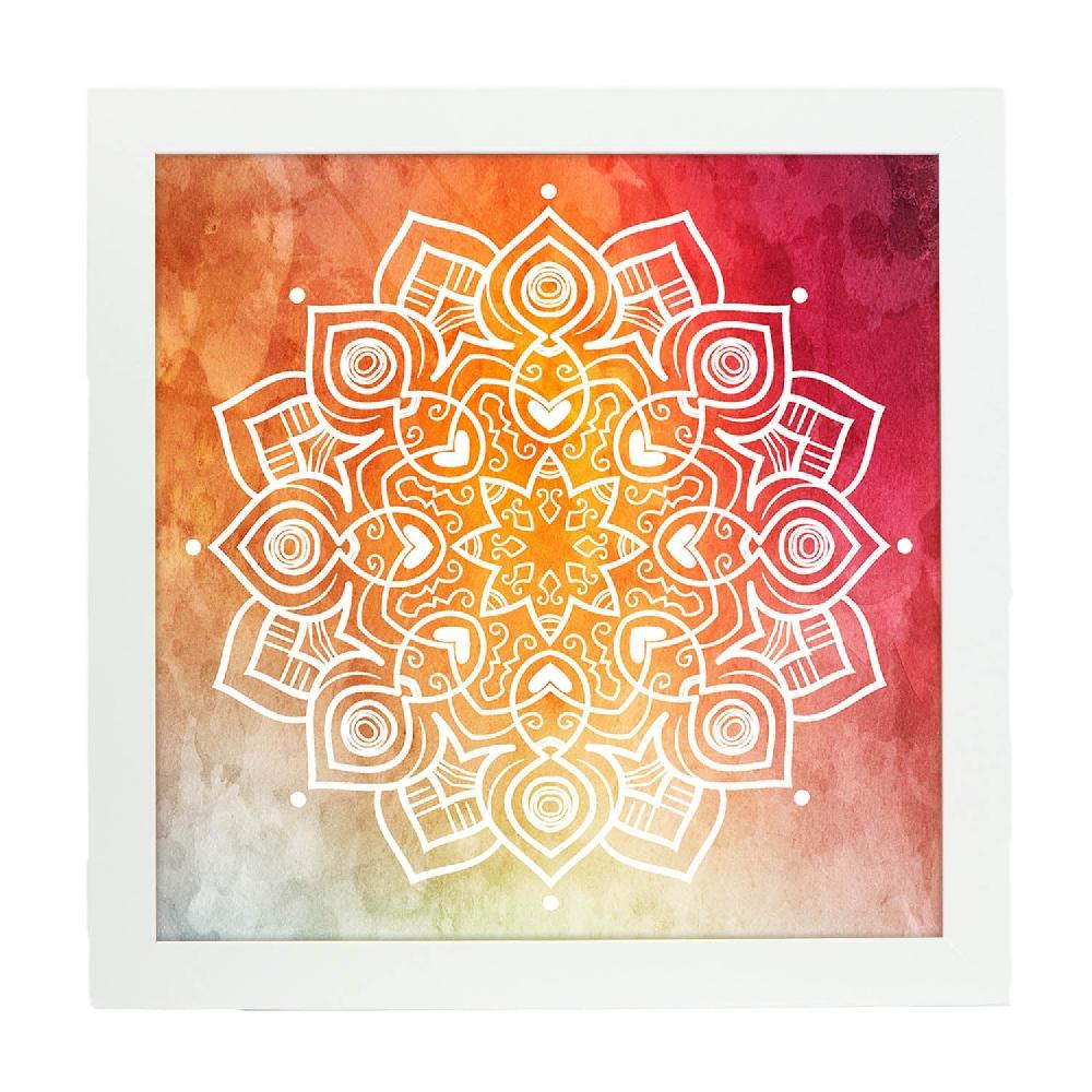 Nacnic Lámina De Mandala Del Deseo Colorida