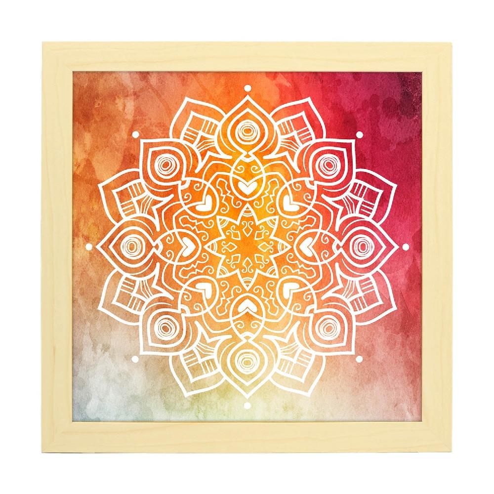 Nacnic Lámina De Mandala Del Deseo Colorida